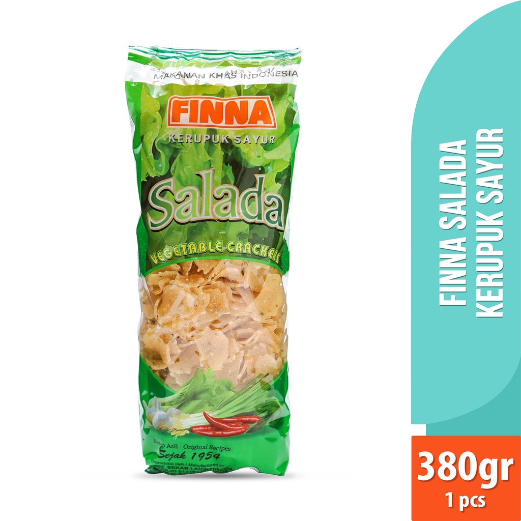 

Cemilan Snack Lauk Finna Salada Kerupuk Sayur Enak 380gr