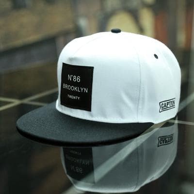 TOPI PRIA ORIGINAL Snapback Rapper Brokyln 86 Pria Keren Cool Lurus - Putih I7C8 ootd high quality c