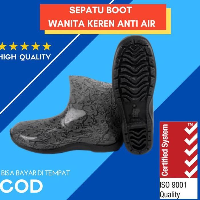 Terlaris Sepatu Boots Karet Wanita Anti Air Spatu Boot Pendek Ap Boots