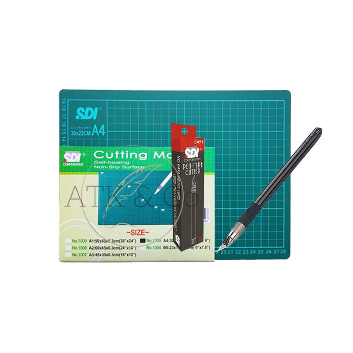 

Terlaris Paket Cutting Mat A4 - Pen Cutter Sdi