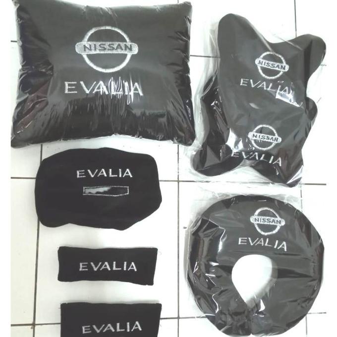 NEW  Nissan Evalia Aksesoris Bantal Mobil headrest sandaran kepala bordir 5