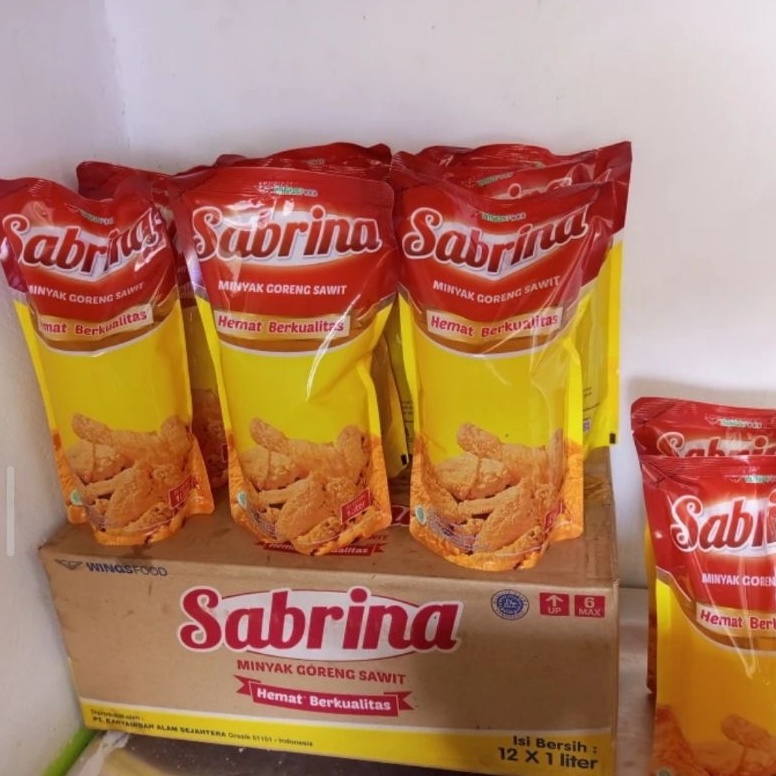 

Super Promo.. MINYAK GORENG SABRINA POUCH 1 LITER COD CLR