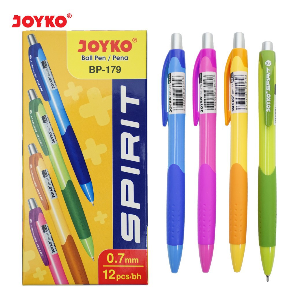 

Joyko Ball Pen BP-179 (Spirit) - 12 Pcs ( IRRA STORE )
