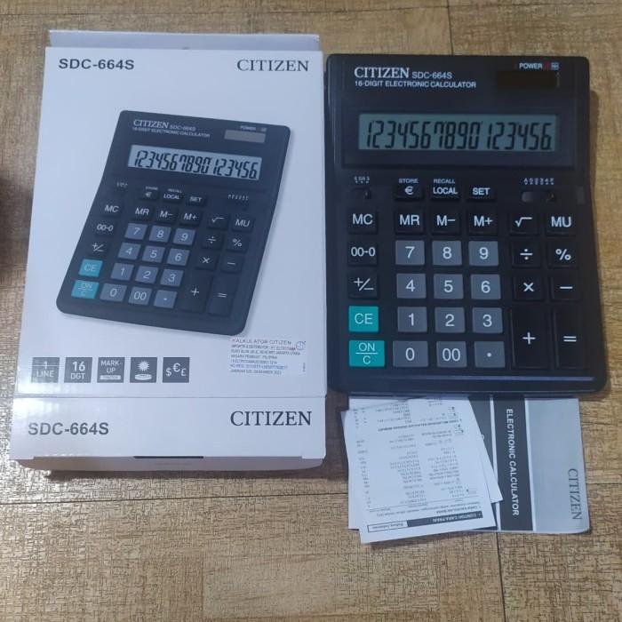 

Calculator Citizen 16 Digit Sdc-664S Ori