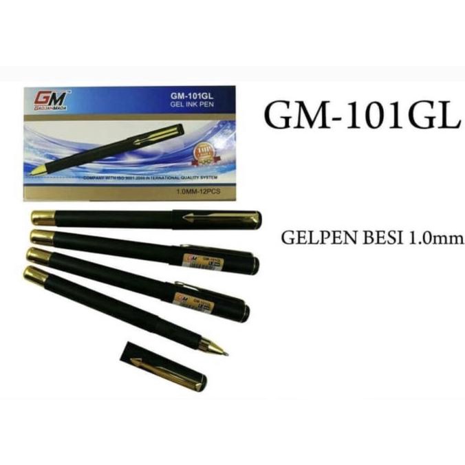

PULPEN GM-100SL - GM-101GL GOLDRN GEL INK PEN [pcs] - BLACK GOLD [PCS, Hitam