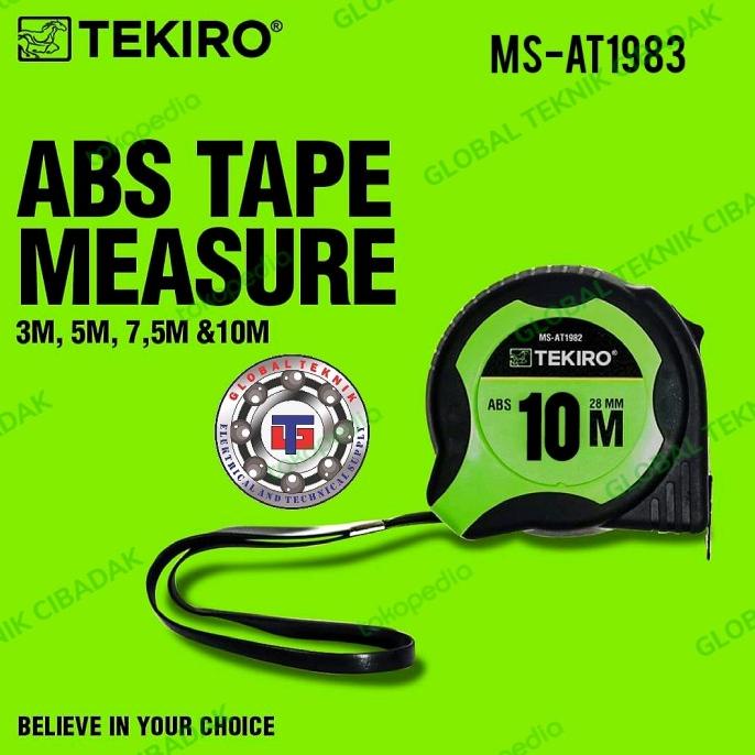 Tekiro Meteran 10 Meter ABS - ABS Tape Measure 10 M