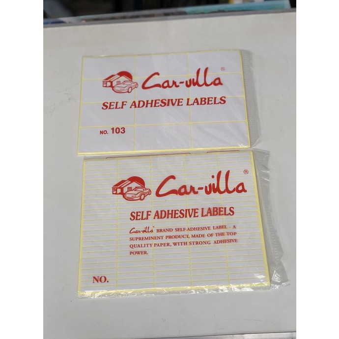 

Label/ stiker carvila