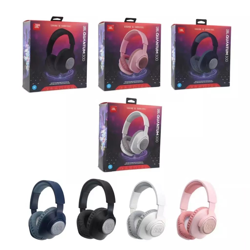 Headphone Bluetooth Quantum 300 Ori Clone 1 : 1 Headphone Gaming