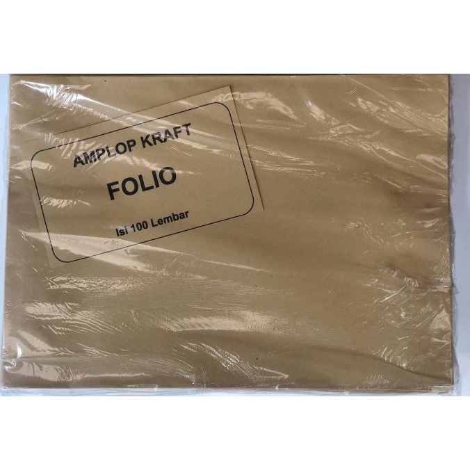 

Amplop coklat polos Folio