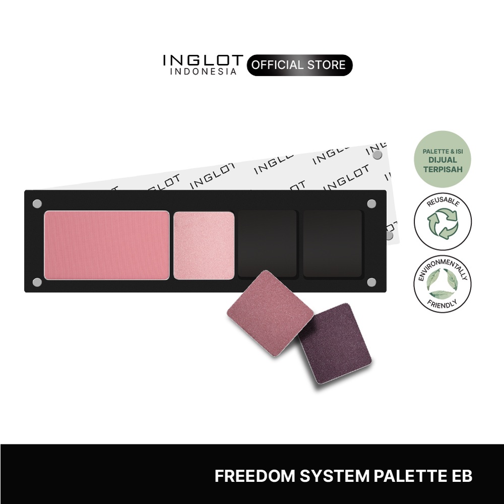 INGLOT Freedom System Palette EB - Untuk Refill FS Eyeshadow/Lipstick/Brow Powder & Blush/Sculpting 