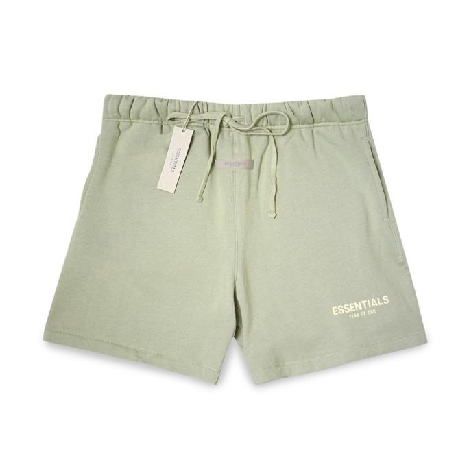 FOG Essentials Bottom Velvet Text Shorts Green