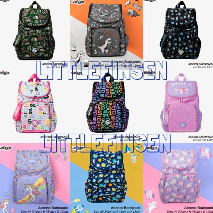 Smiggle access back pack/smiggle back pack sd/tas ransel smiggle sd