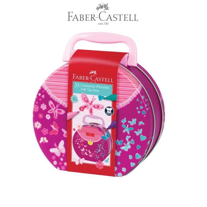 

Faber-Castell Spidol Warna Connector Pen Hand Bag Gift Tin Set of 33