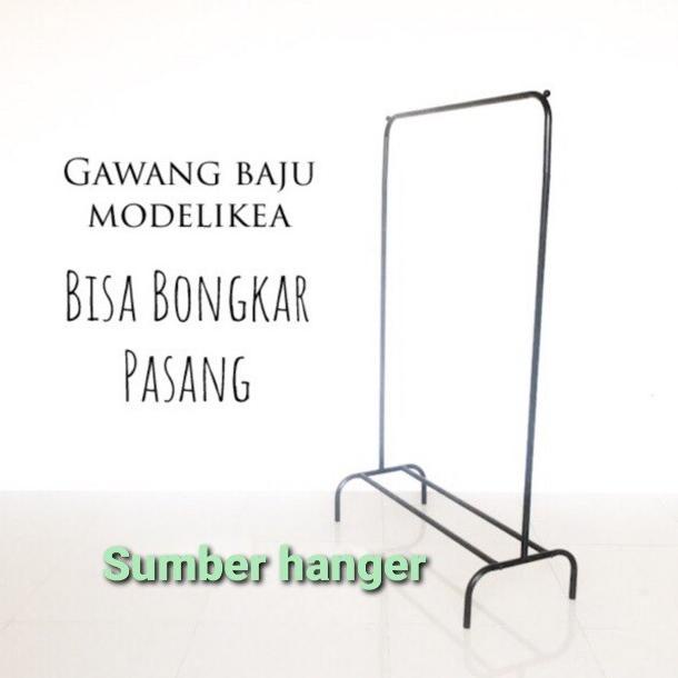 Gawangan baju minimalis 120cm | gawang gamis | gawang baju modelkia