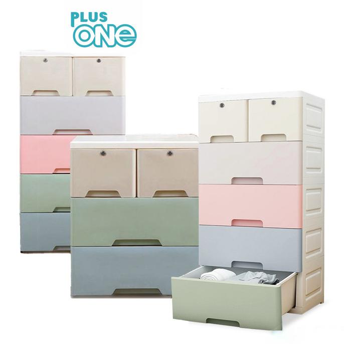 Laci Plastik Pakaian 5 Tingkat / Rak Susun Penyimpanan Organizer -1226