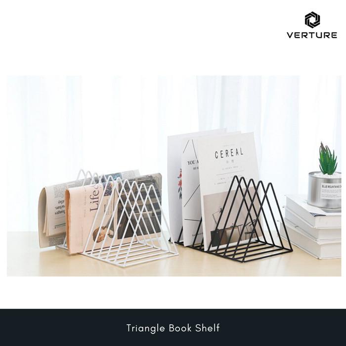 

Batas Sekat / Pembatas Buku Minimalis - Triangle Book Shelf