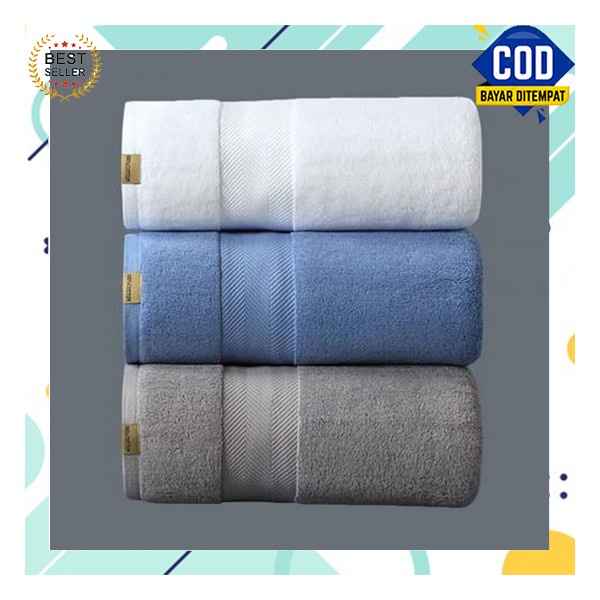 Handuk Mandi Jumbo Premium Louis Vuitton Motif Embos Terbaru Ukuran 70X140Cm Bahan Polyester Dewasa 