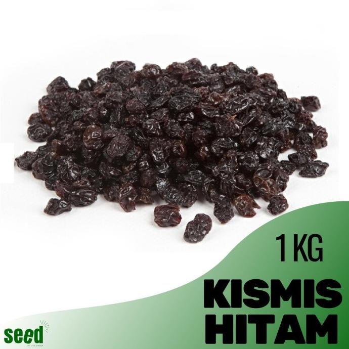 

Kismis Hitam 1000gr - Dark Raisin Unsweetened - Organik