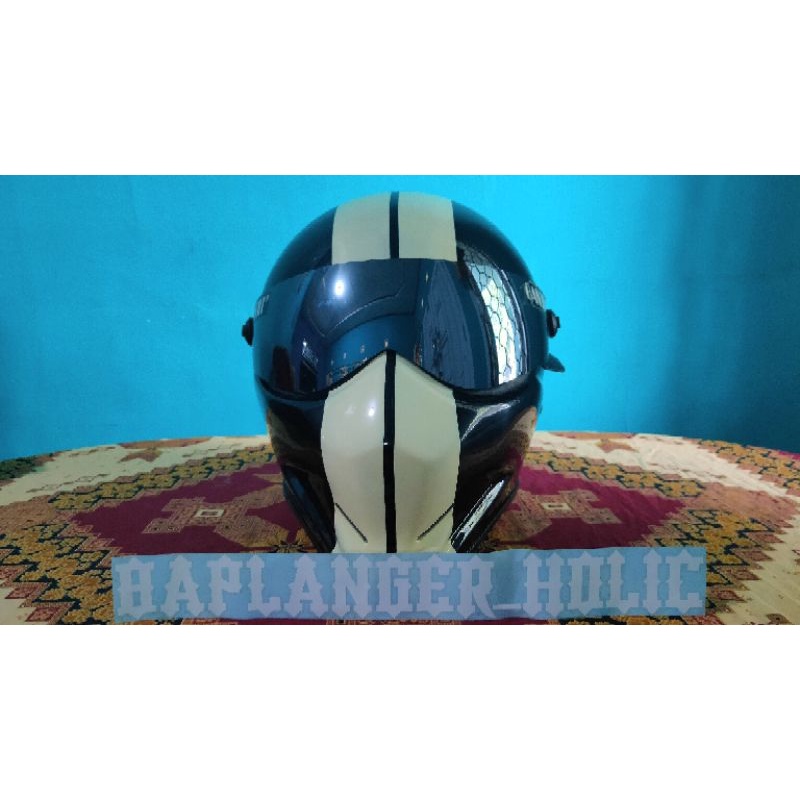 Helm Bandit Custom Simpson Retro STREETFIGHTER
