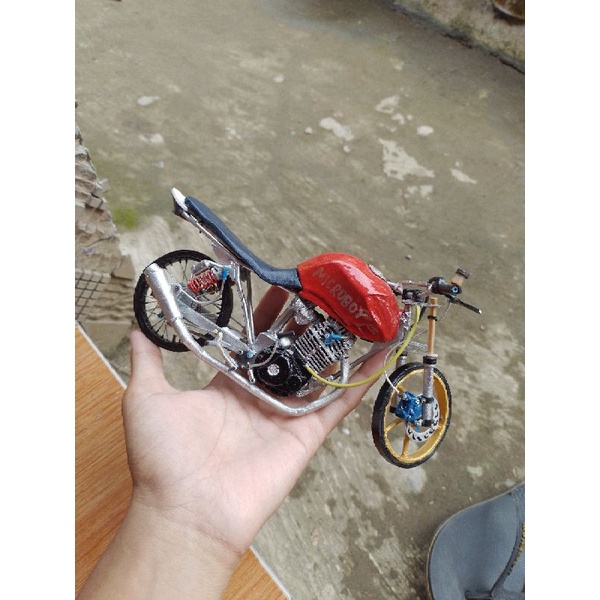 Miniatur Tiger Herex MICROBOYTrondol|MINIATUR SEPEDA MOTOR DRAG HEREX 350CC