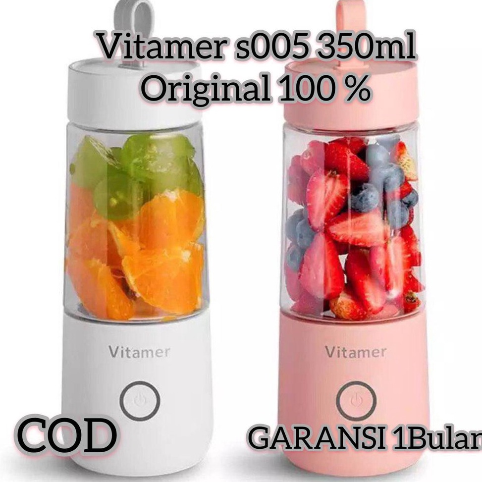 [Art. B63V] Vitamer Portable Blender Mini Juicer Cup 350ml 100% Original cocok untuk Buah Protein He