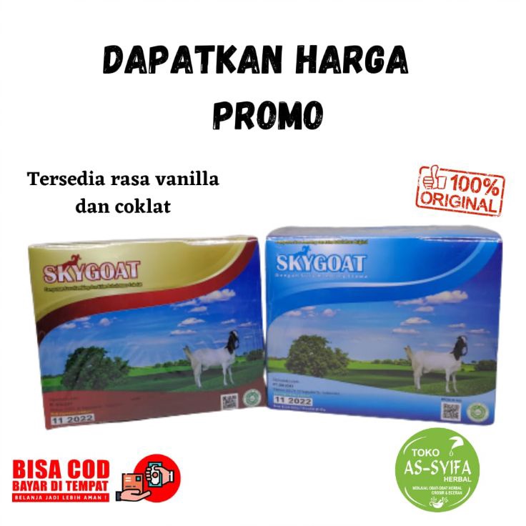 

(COD )NEW_PRODUCT Skygoat Susu Kambing Etawa / Skygoat Coklat Vanilla / Skygoat Original / Skygoat Rasa Coklat Vanilla / Sky Goat etawa / Sky Goat Susu Kambing