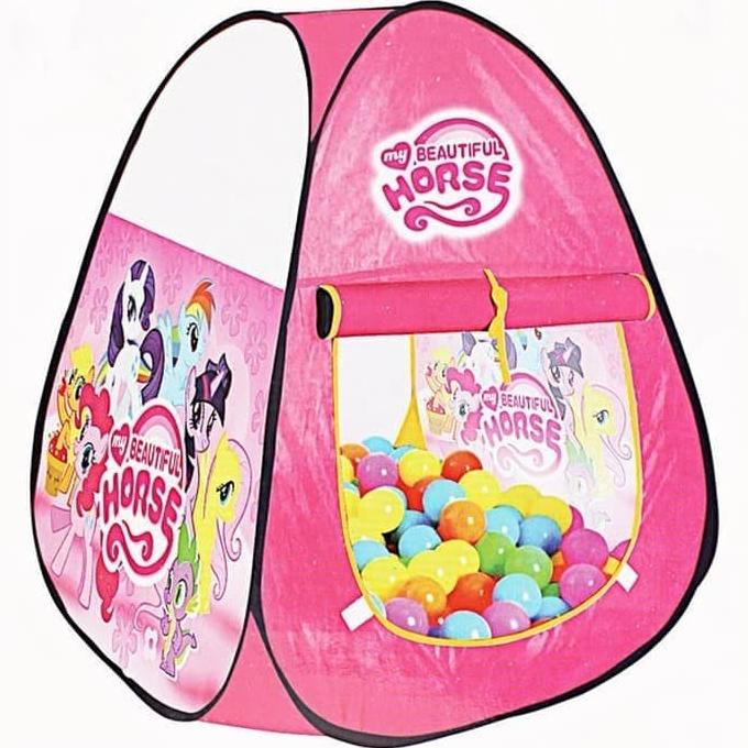 Mainan Tenda Anak Perempuan Mandi Bola Segitiga Little Pony Murah
