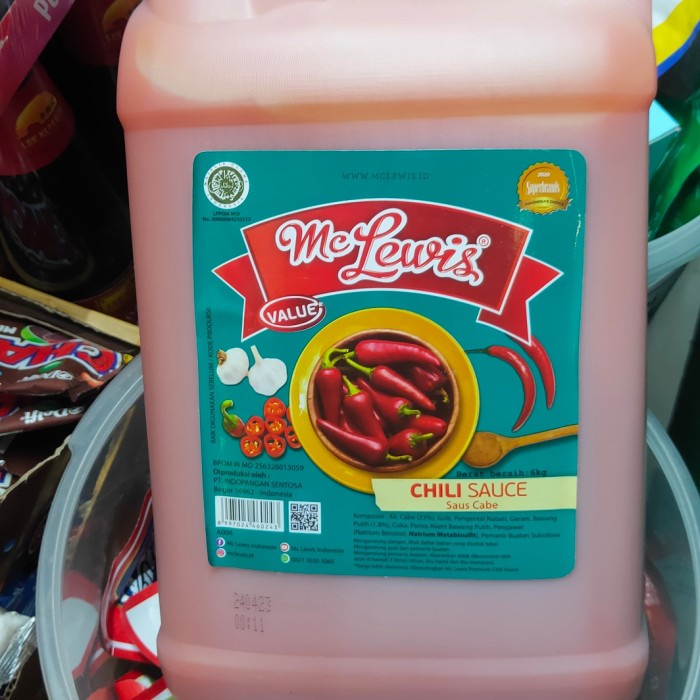 

Saus Sambal Mc Lewis Value Jerigen 6 Kg