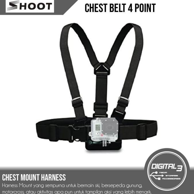 4 Point Chest Strap GoPro / Chesty / Chesty GoPro / GoPro Chest Strap