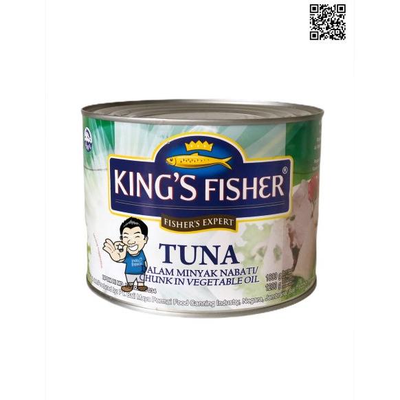 

King's Fisher Tuna In Oil Canned-Daging Tuna Minyak dalam Kaleng 1800g Best Seller