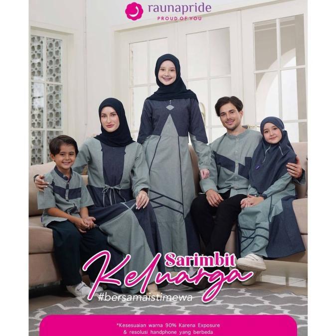 Rauna Sarimbit Keluarga / SR-08 Navy/ Fashion Muslim