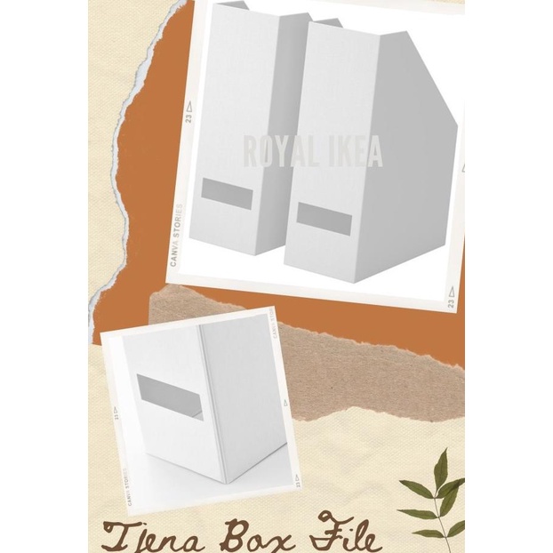 

2 Pcs Box File Majalah Putih Iktjena Box File White 30X25X10