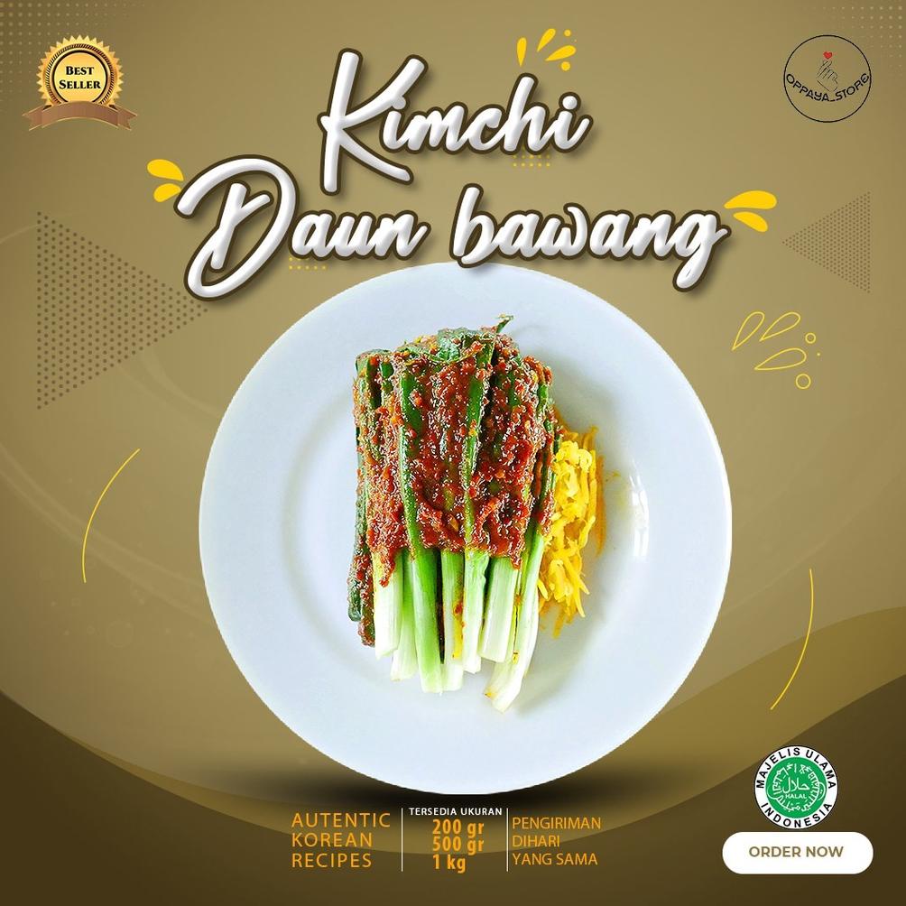 

Kimchi Daun Bawang 500 Gram Murah Dan Enak. Best Seller