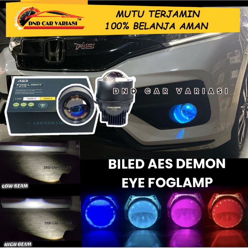 FOGLAMP BILED DEMON EYES Q8 Q3 INNOVA VRZ REBORN JAZZ VIOS YARIS EXPANDER PAJERO MIRAGE OUTLANDER BRV CIVIC ERTIGA SWIFT