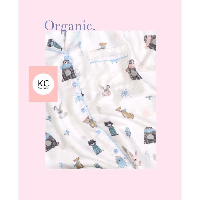 Piyama Organik Wanita Baju Celana Tidur Dewasa Couple Freezing