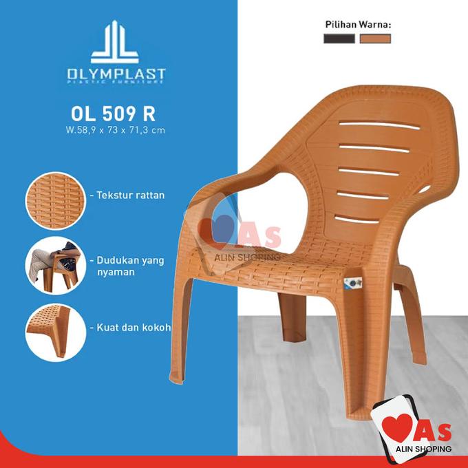 Kursi Santai Plastik / Kursi Taman / Kursi Pendek