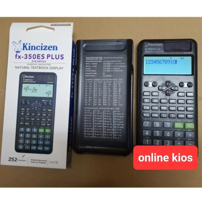 

Kalkulator Ilmiah KINCIZEN FX 350ES PLUS Scientific Calculator FX350ES