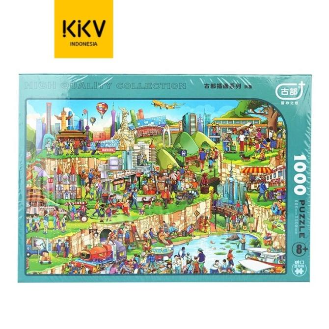 KKV - Mainan Puzzle Kertas 1000pcs / Puzzle DIY untuk Kreatifitas Anak