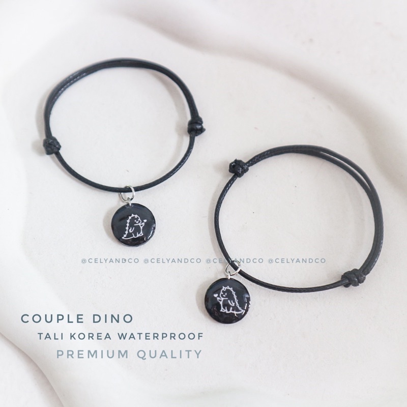 Gelang Tali Couple Dino Acrylic