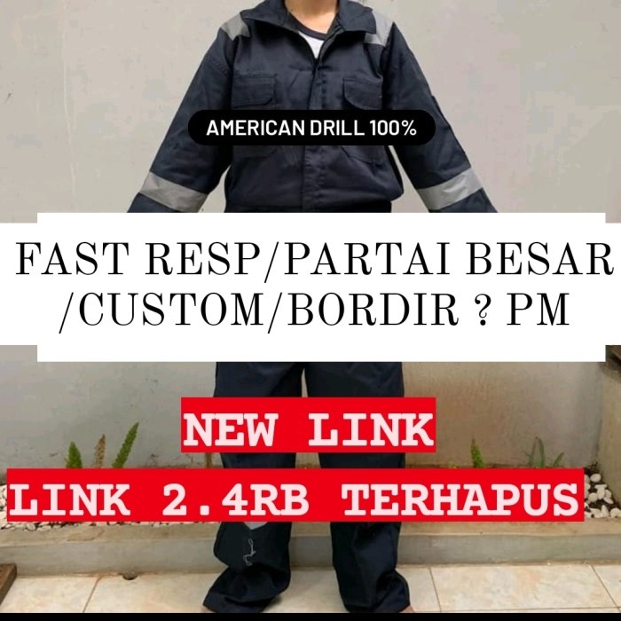 Wearpack Wearpack Terusan American Drill / Wearpack / Wearpack Termurah