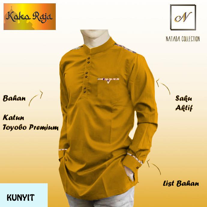 Baju Koko Pria Lengan Panjang / Baju Koko Tojiro / Baju Muslim Pria