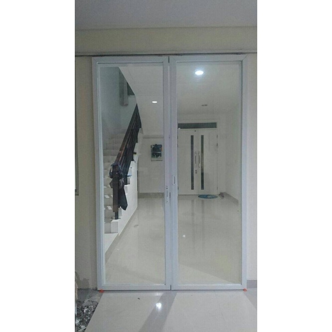 Pintu Sliding Double, Pintu Geser, Pintu Kaca, Pintu Alumunium, Ykk