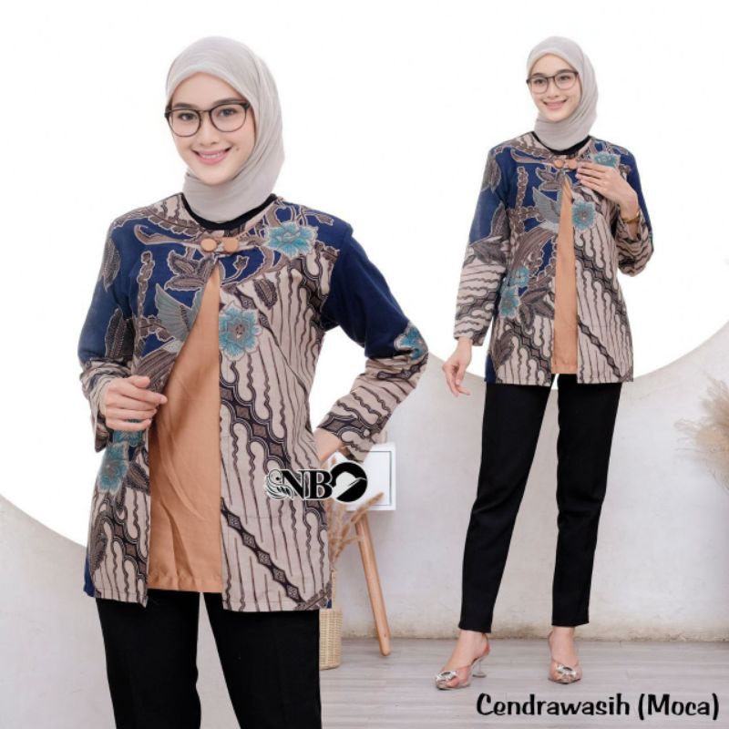 COUPLE BATIK NEW HEM BLUS BLOUSE TRENDING INTERNATIONAL COUPLE SERAGAM TERLARIS [PROMO 8.8]