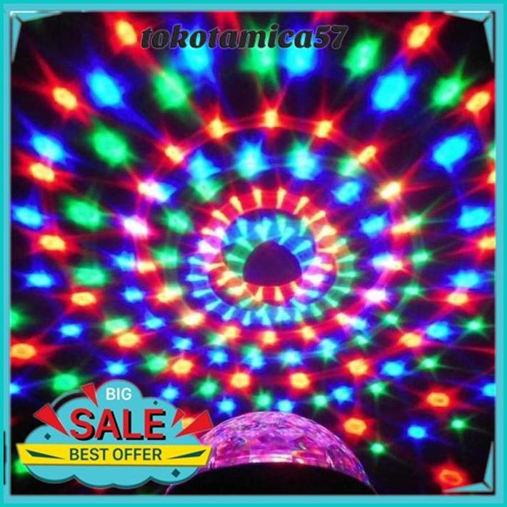 LAMPU PROYEKTOR CRYSTAL MAGIC BALL LED DISCO STAR KAMAR TIDUR DMX HIGHT QUALITY