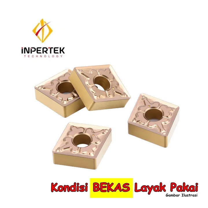 Insert CNMG 16 06 BEKAS Mata Bubut CNMG 16 Pisau Bubut Chip Bubut CNMG16 CNC Widia