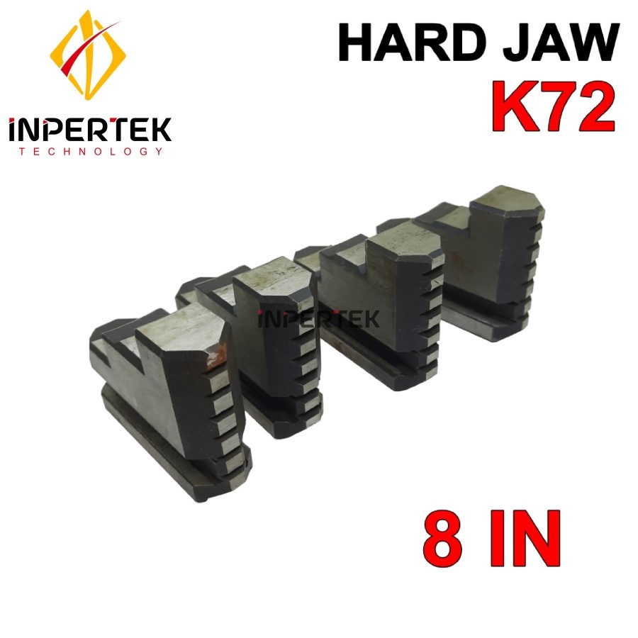 Hard Jaw 8" Claw Bubut 8 Inch 4 Jaw Chuck Mesin Bubut Kaki Utama Balik 8in