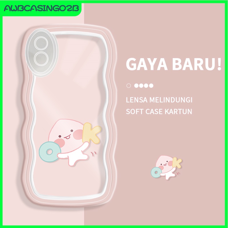 Casing Ponsel untuk Redmi 9A 5A 8A 10C 9C 6A 7 K40S Note 4 8 9 10 11 Pro Case Kartun Lucu Beruntung 