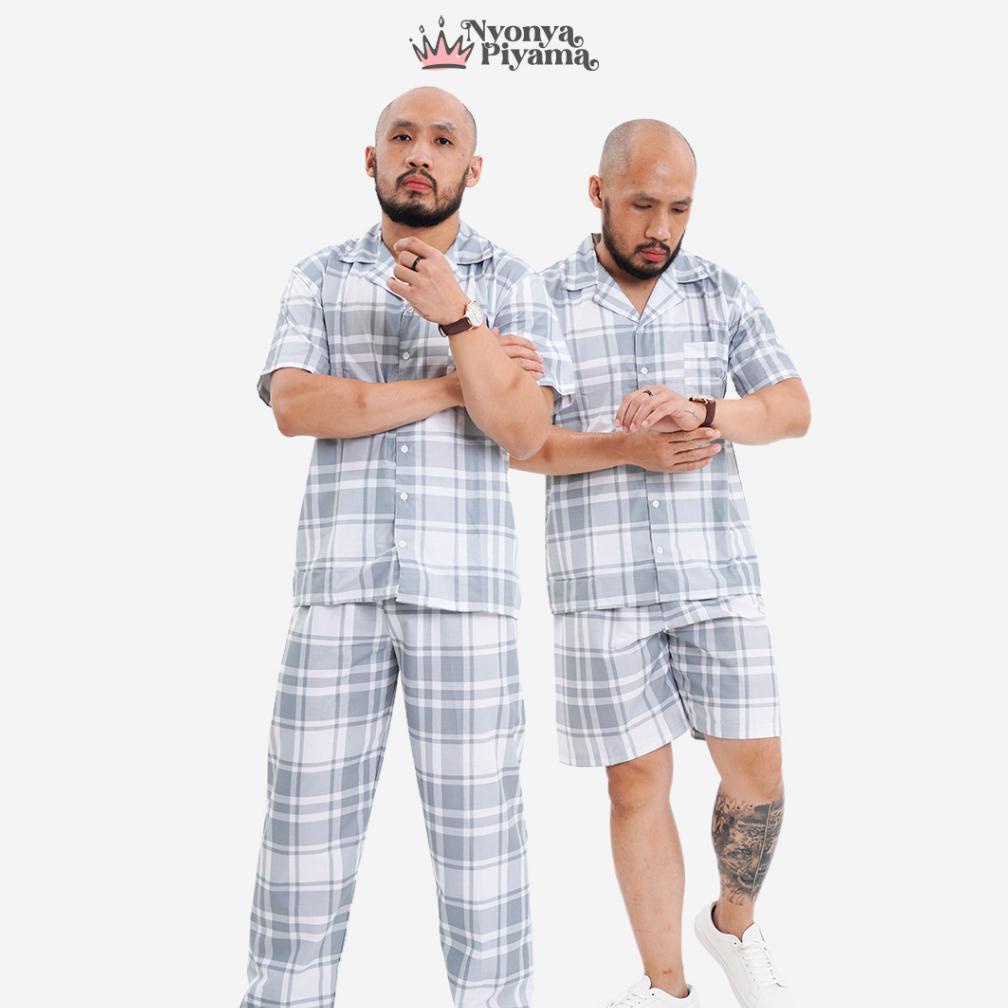 TERLARIS Nyonya Piyama Katun Set Piyama Pria (Madrid Classic) hldas