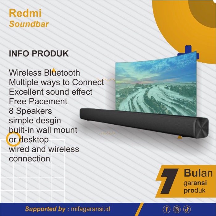 Xiaomi Redmi TV Sound Bar Wireless Bluetooth HiFi Speaker Soundbar