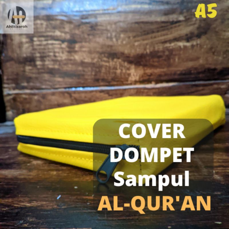 Cover Sampul Al-qur'an | Sarung Sampul Al-qur'an | Dompet Sampul Al-qur'an Resleting Untuk Uk A5 Ter